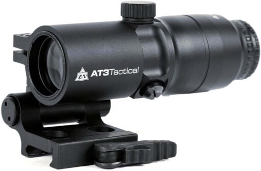 at3 tactical 4x red dot magnifier w flip to side mount