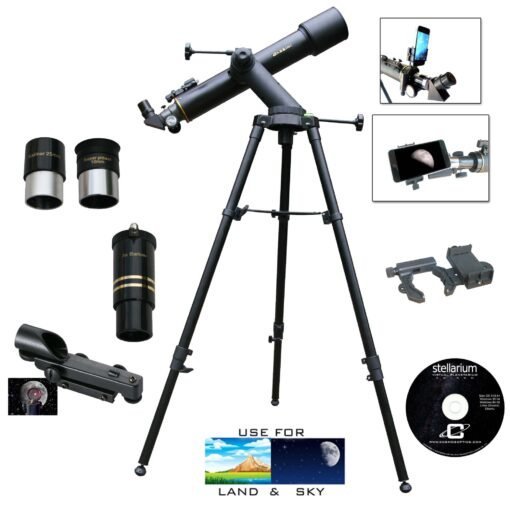 cassini 600mm x 90mm erect image prism refractor telescope