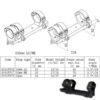 sako trg scope mount 3 ring 34mm diameter