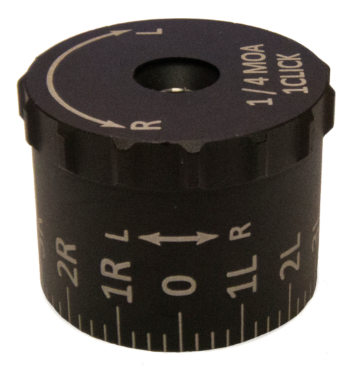 sightron siii8x32mm siii6x24mm tactical windage knob moa 7l 7r