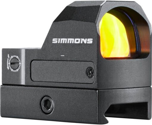 simmons sptrd125 pro target 1 x 25mm reflex red dot matte black