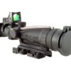 trijicon acog 35x35 scope dual illuminated red horseshoe dot m249 ballistic